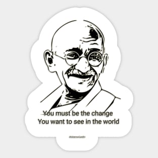 Mahatma gandhi quote Sticker